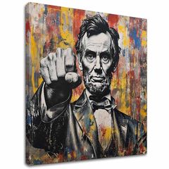 Image ABRAHAM LINCOLN - Moć istorije | 100% originalna akrilna boja