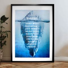Zidni poster sa EKSTRA efektom - Iceberg of Success